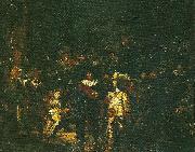 Ernst Josephson nattvakten oil on canvas